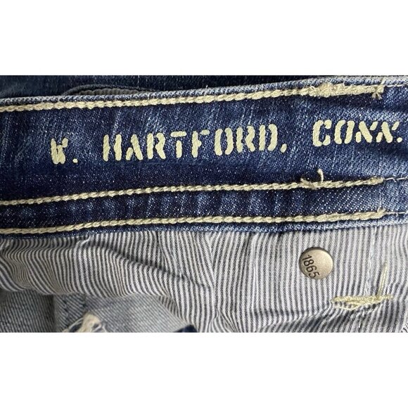 TK Axel Jeans Men's 36x32** Slim Boot Cut Flap Pockets Hartford Conn Blue Denim - Picture 6 of 9